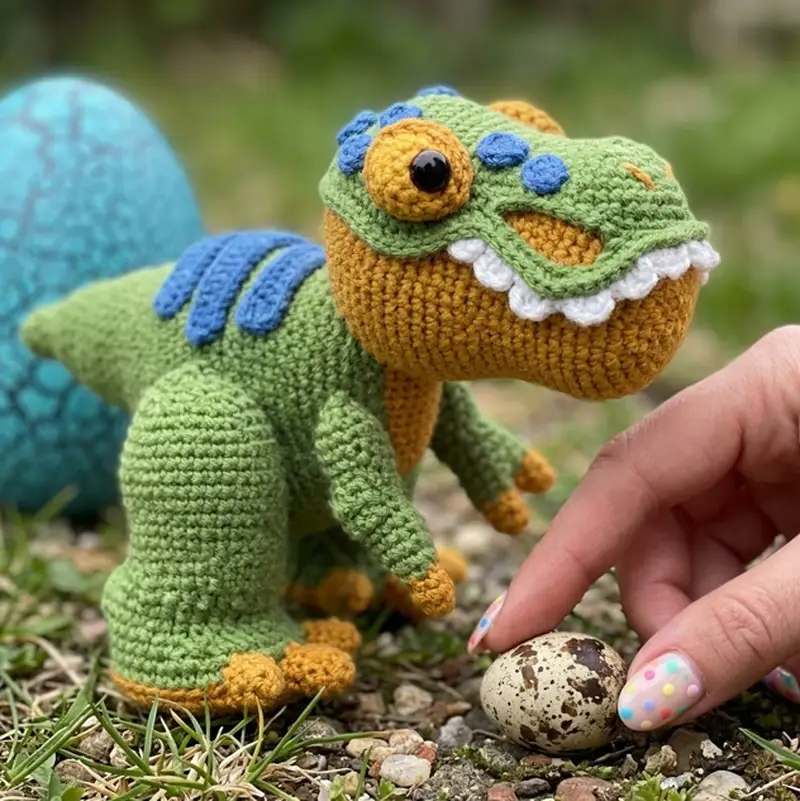Complimentary Intermediate crochet pattern: Crochet Pattern T-Rex Amigurumi Pattern - Simple to follow guide