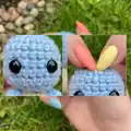 Squirtle Amigurumi Pattern step 3 - details and accessories