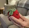 Stanley the Strawberry Amigurumi Pattern step 3 - details and accessories
