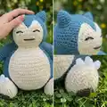 Snorlax Amigurumi Pattern step 2 - assembly progress