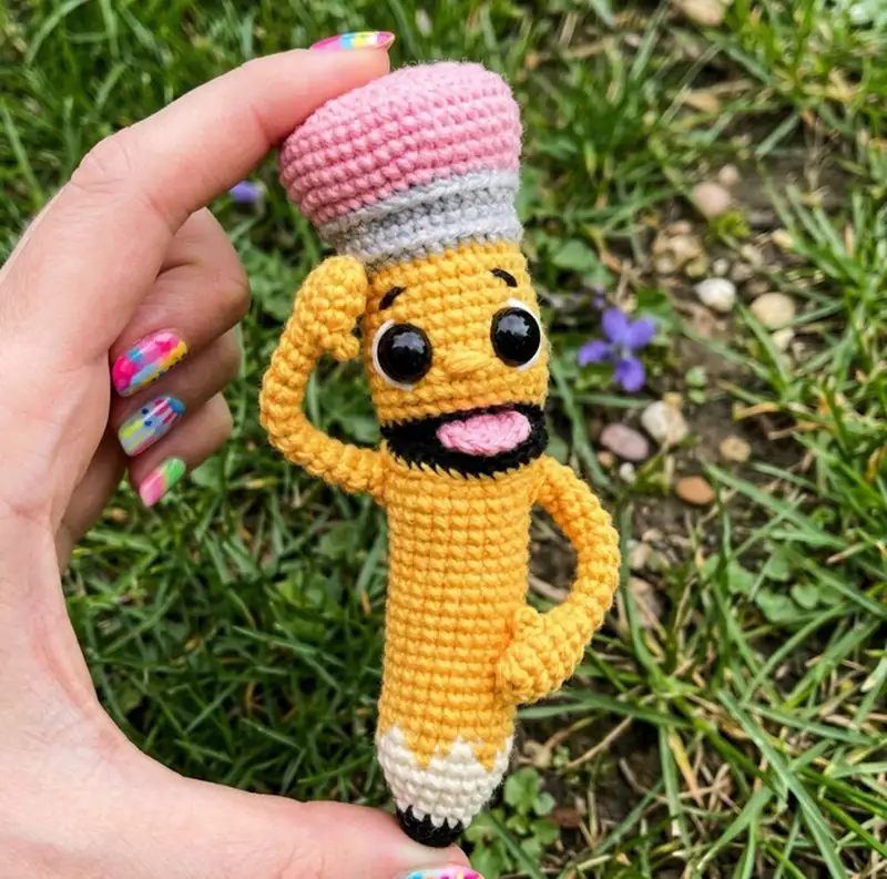 Complimentary Intermediate crochet pattern: Bobby The Pencil Amigurumi Pattern - Simple to follow guide