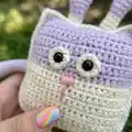 Tick the Rabbit Amigurumi Pattern step 3 - details and accessories