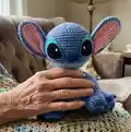 Stitch Amigurumi Pattern step 1 - construction progress