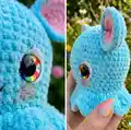 Blue the Dumbo Octopus Amigurumi Pattern step 3 - details and accessories