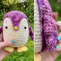 Brian the Penguin Amigurumi Pattern step 3 - details and accessories