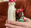 Amanita House Amigurumi Pattern step 2 - assembly progress