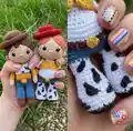 Jessy and Woody The Toy Story Amigurumi Pattern step 3 - details and accessories
