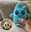 Luma Amigurumi Pattern step 1 - construction progress