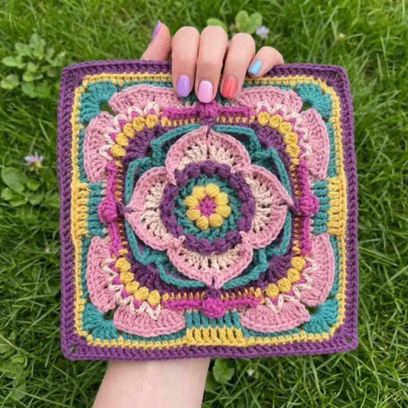 Complimentary Advanced crochet pattern: Brood of Angels Square Pattern - Simple to follow guide