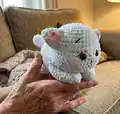 My little Cat Amigurumi Pattern step 1 - construction progress