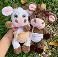Baby cow and Baby bull Amigurumi Pattern step 1 - construction progress