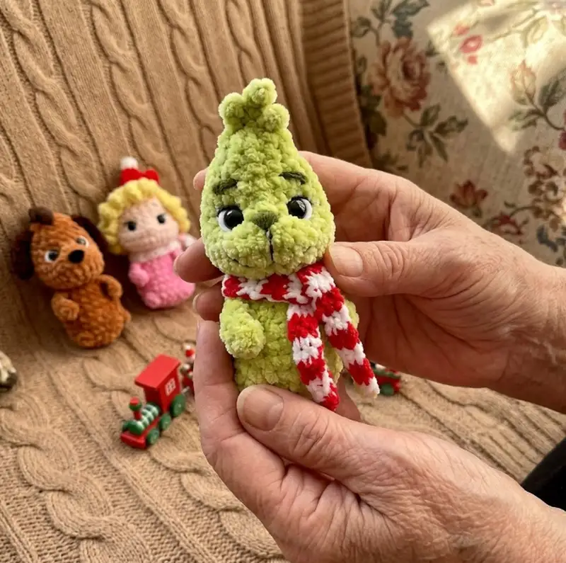 Complimentary Intermediate crochet pattern: Grinch and His Friends Amigurumi Pattern - Simple to follow guide