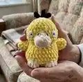 Psyduck Baby Amigurumi Pattern step 1 - construction progress
