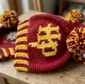 Harry Potter Hat Pattern step 2 - assembly progress
