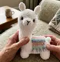 Layla the Llama Amigurumi Pattern step 4 - final assembly and finishing