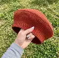 Cinnamon Beret Pattern step 1 - construction progress