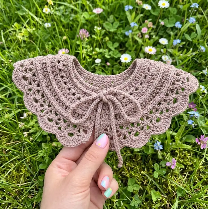 Complimentary Intermediate crochet pattern: Lovely Collar Crochet Pattern - Simple to follow guide