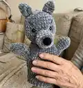 WOLF HAND PUPPET Amigurumi Pattern step 4 - final assembly and finishing