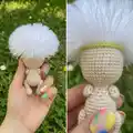 Baby Dandelion Amigurumi Pattern step 4 - final assembly and finishing