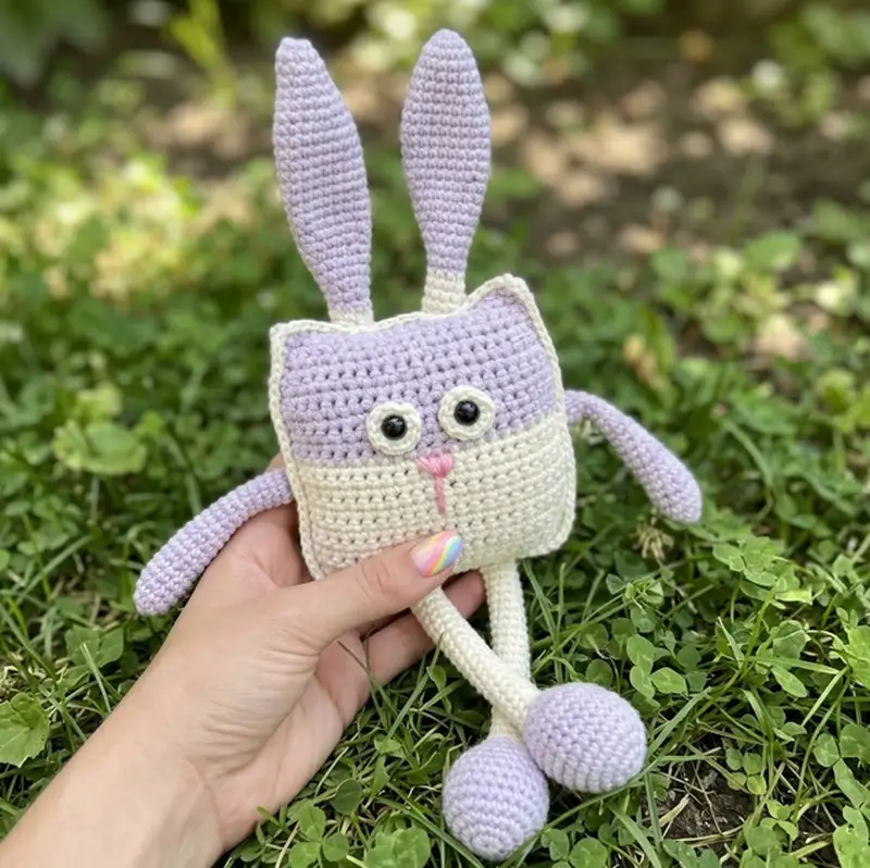 Complimentary Intermediate crochet pattern: Tick the Rabbit Amigurumi Pattern - Simple to follow guide