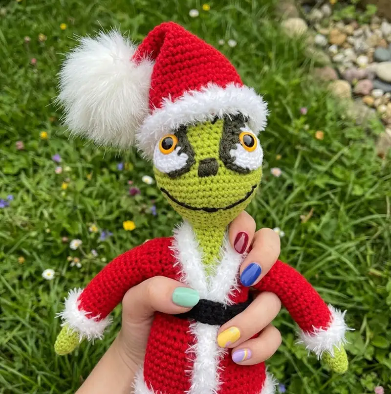 Complimentary Intermediate crochet pattern: The Twelve Days of Christmas: Grinch Inspired Amigurumi Pattern - Simple to follow guide