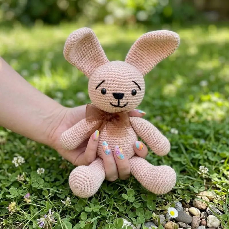 Complimentary Intermediate crochet pattern: Bunny Crochet Amigurumi Pattern - Simple to follow guide