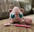 Jigglypuff Amigurumi Pattern step 3 - details and accessories