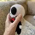 Jack Skellington Amigurumi Pattern step 3 - details and accessories