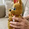 Kangaroo Amigurumi Pattern step 3 - details and accessories