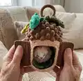 Funny Acorn Amigurumi Pattern step 4 - final assembly and finishing