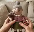 Grandma Amigurumi Pattern step 1 - construction progress